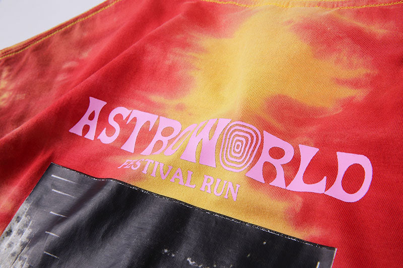 Travis Scott Astroworld Festival Run Tie Dye Tee