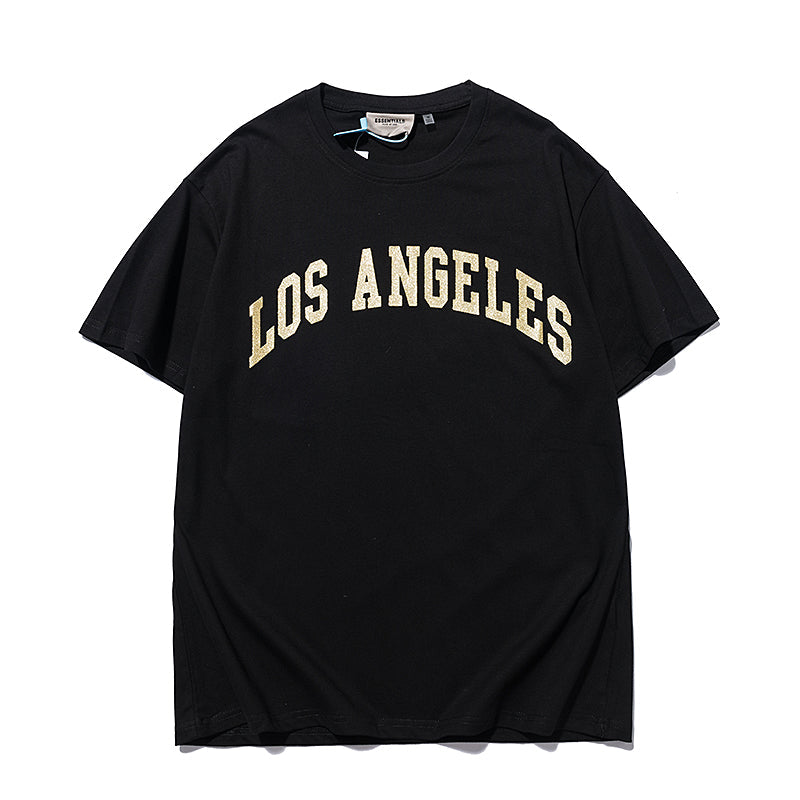 Camiseta Fear Of God Essentials Los Angeles Preto