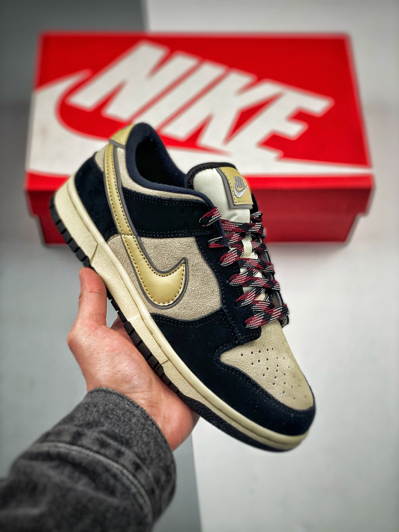 Dunk Low LX Black Suede Team Gold