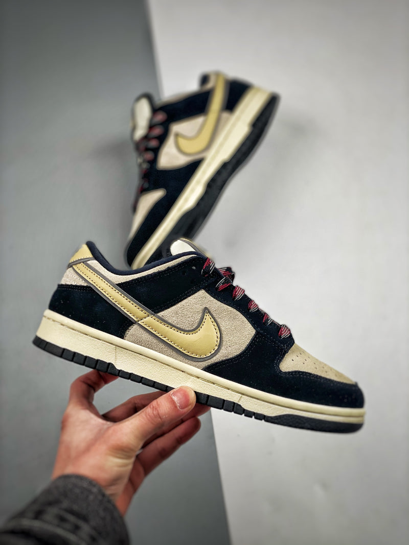 Dunk Low LX Black Suede Team Gold