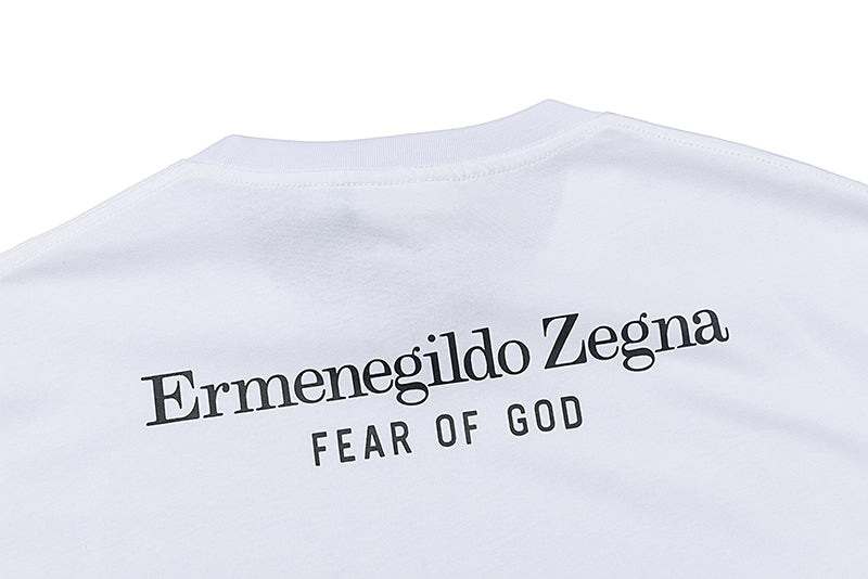 Camiseta Fear Of God Ermenegildo Zegna Branco